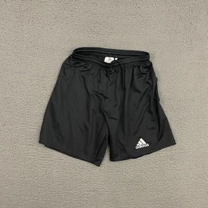 Adidas Shorts Boys Small Black Climalite Soccer Training Activewear Sports - Picture 1 of 8