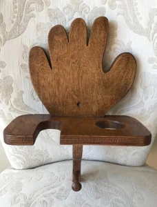 Vintage Baseball/Softball Glove Bat Ball Hand Made Solid Wood Shelf Wall Mount - Picture 1 of 12