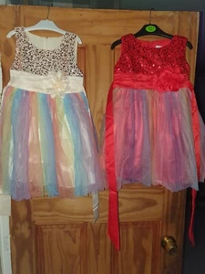 Kids Girls Baby Flower Bow Princess Tutu Dress Birthday Party Wedding Bridesmaid - Picture 1 of 3