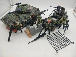 Chap Mei Soldier Force Military Figure & Vehicle LOT D SF-283 Jeep & Army Tank - Picture 1 of 10