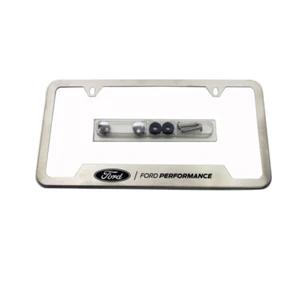 Ford Racing Stainless Steel Ford Performance License Plate Frame - Picture 1 of 8