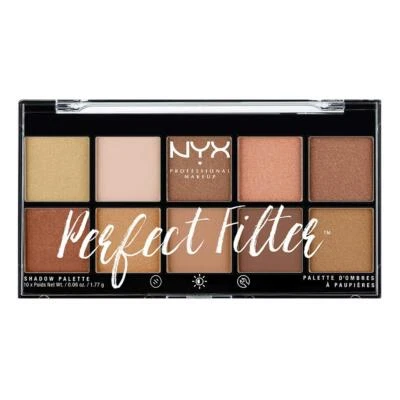 NYX PROFESSIONAL MAKEUP Perfect Filter Shadow Palette, Gloomy Days, 0.6 Ounce - Image 1 of 3