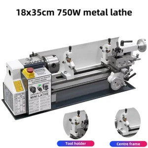 18x35cm 750W Metalldrehmaschine Drehbank Mini-Drehmaschine Lathe Tischdrehbank - Bild 1 von 11