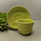 FIESTA® Fiestaware Homer Laughlin Cup & Saucer Chartreuse Green Unused