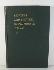 Printers Printing in Providence RI 1762-1907 Typography Union Illustrated Photos - Imagen 1 de 20
