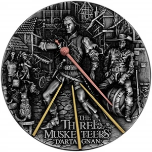 2 Oz Silver Coin 2022 Niue $5 The Three Musketeers D’Artagnan Antiqued HR - Picture 1 of 5