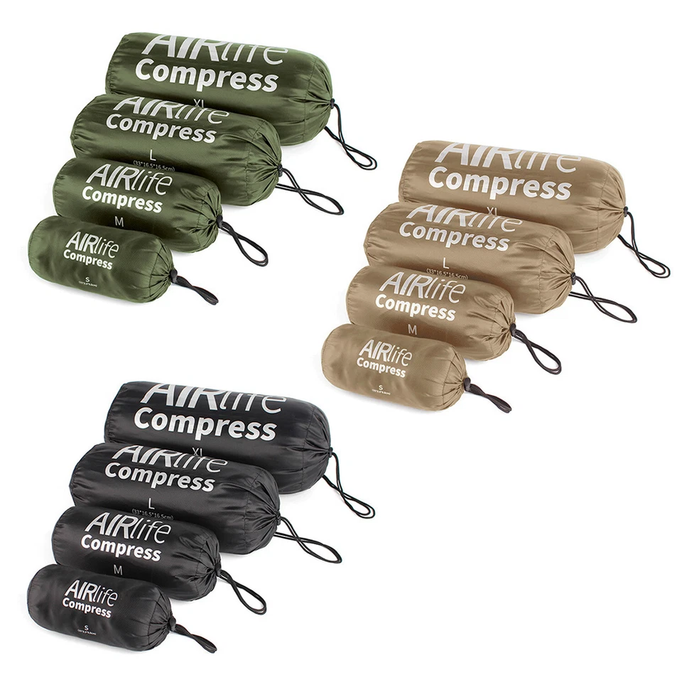 4x Compression Stuff Sack Outdoor Compression Roll Bag Carry On Suitcases 4-Size - Image 1 of 4