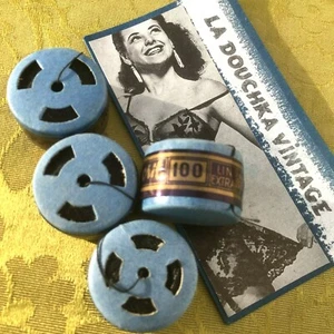 FRENCH 1930s BLACK LINEN THREAD~ LOT OF 4 CAPSULES~200 METERS~MADE IN FRANCE~NEW - Picture 1 of 8