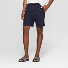 Men's 8.5" Regular Fit Lounge Shorts - Goodfellow & Co Size M Color: Navy Blue