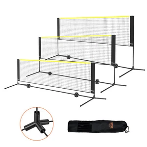 VEVOR 3m Siatka do badmintona Zestaw Outdoor Przenośna siatkówka Pickleball Siatka tenisowa - Zdjęcie 1 z 12