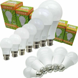 1/5/10 x 3W - 25W LED Birne E27/B22 Bajonett GLS Lampe Glühbirnen kühl warmweiß - Bild 1 von 55