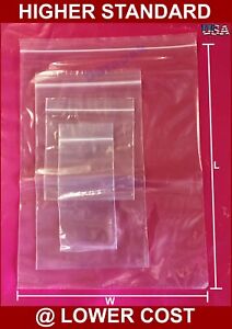 500~ 2 Mil 20X26" Zip Reclosable Poly Bag Zipper Clear Plastic Packaging Bags