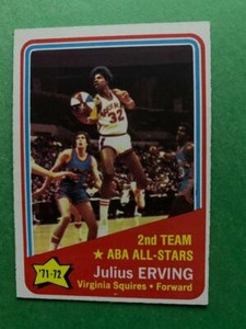 1972-73 Topps Basketball #255 Julius Erving ABA All Stars Virginia Squires