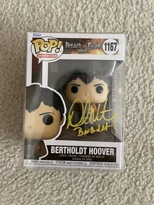 Funko POP! Attack on Titan Bertholdt Hoover signiert von David Matranga mit JSA   - Bild 1 von 6
