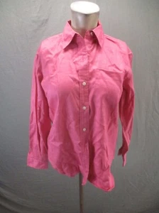 JONES NEW YORK Size PM Womens Pink 100% Linen Long Sleeve Button Up Shirt 145 - Picture 1 of 9