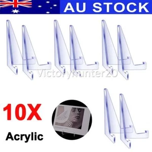 Card Stand Graded Cards Display Stand Coins Small Box Paper Clip Holder Set 10X - Picture 1 of 11