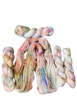 5 Skeins 250g Hand Dyed 100% Merino Yarn Lace Fingering Yarn Bubbles 50g/400 yd - Image 1 of 4