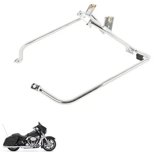 Saddle bag Support Bars Mounts Bracket Rear Fits For  Harley Road King 2009-2013 - Foto 1 di 14