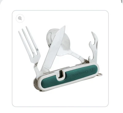 Coghlan's Stainless Steel Hobo Pocket Knife Folding Cutlery Camp Tool Spoon Fork - Image 1 of 4