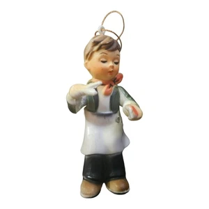 Vintage Hartplastik Hummel wie Ornament Junge mit Schere und Kamm - Bild 1 von 7