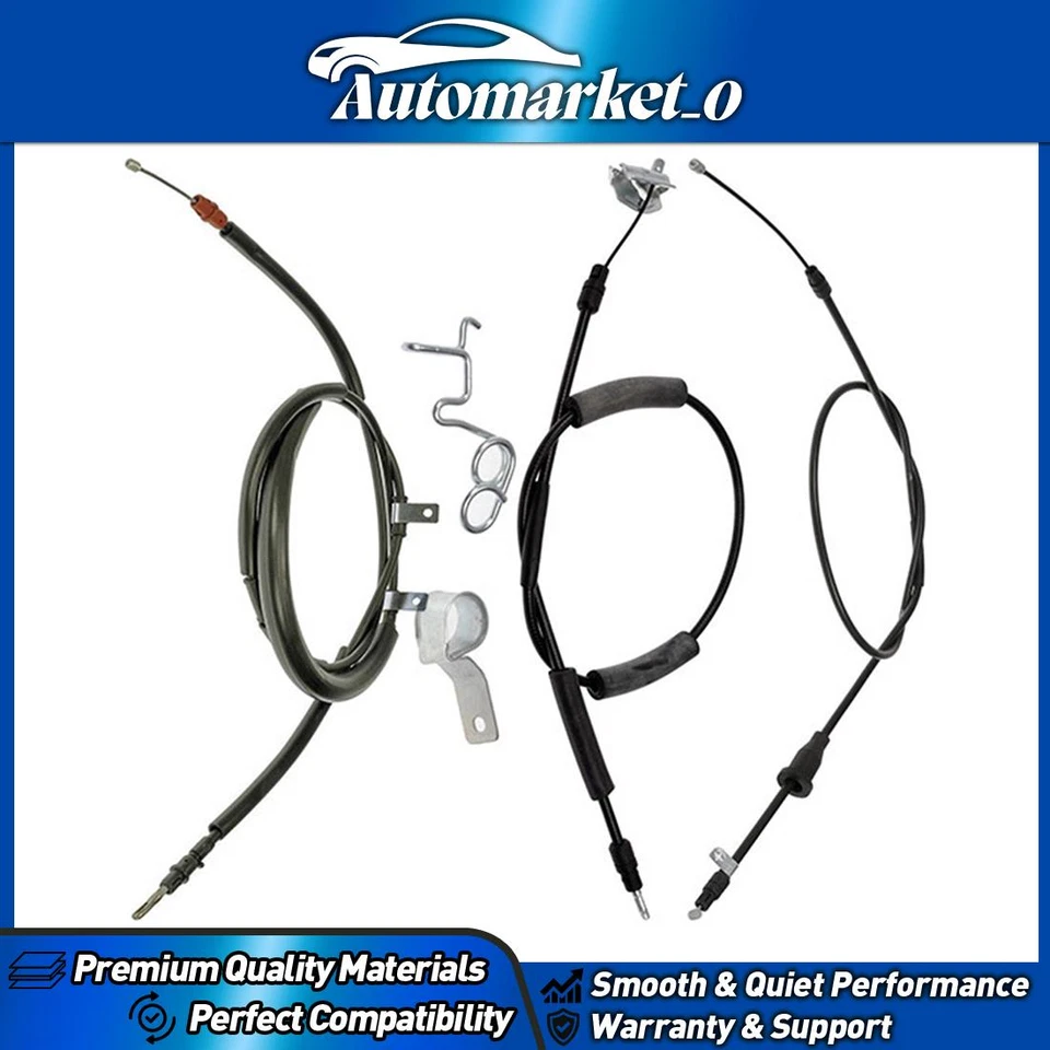 Cable de freno de estacionamiento delantero trasero 3x para Chrysler Town & Country 3,6 L 2012-2014 Foto 1 de 4