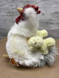 Gallina e 3 pulcini vintage con magneti di Applause Dakin con etichette. - Foto 1 di 7