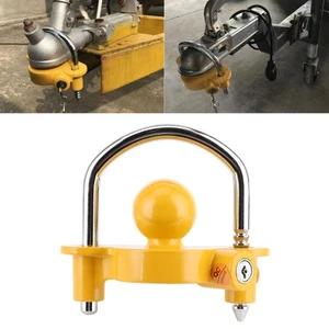Trailer Lock Universal Anti‑rust Hitch Security Lock Adjustable Caravans For - Picture 1 of 19