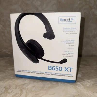 NEW BlueParrott B650-XT Wireless Bluetooth Mono Headset w/ Noise Cancelling - Image 1 of 4