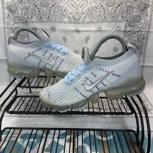 Nike Air VaporMax Flyknit 3 Grey Running Shoes Sneakers Women's Size 5.5 custom - Picture 1 of 10
