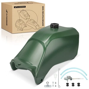 A-Premium Green Fuel Tank with Cap and Fuel Petcock for Honda TRX300 1988-1992 - Foto 1 di 10