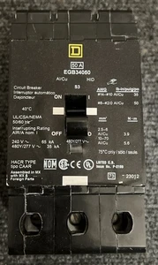 NEU SQUARE D 50A EGB34050 SCHUTZSCHALTER USA VERKÄUFER KOSTENLOSER VERSAND - Bild 1 von 3