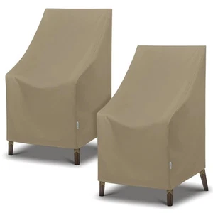 Outdoor High Back Chair Covers, Heavy Duty Waterproof Stackable Patio Furnitu... - Picture 1 of 8