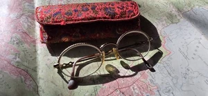 Gafas YSL Yves Saint Laurent marco de metal Italia vintage trenzadas tono dorado  - Imagen 1 de 14