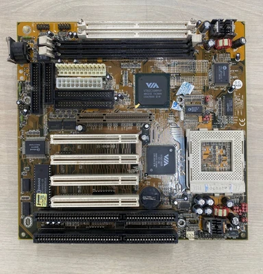 Super Socket 7 SET PCPartner VIB838DS 35-8838-00 (VIA MVP3) CPU & 128 MB - Image 1 of 4