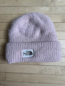 The North Face Kids Light Pink Fuzzy Beanie - Picture 1 of 3