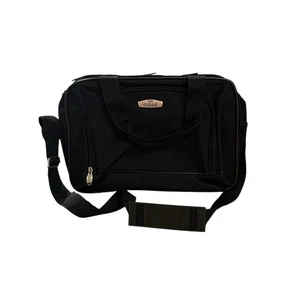 Embark Small Carry On Personal Item Laptop Shoulder Travel Bag - Black - Picture 1 of 7