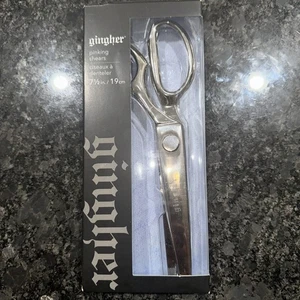 Gingher 7.5” Pinking Shears NEW Scissors Sawtooth Blades 7 1/2 Inch Zigzag - Picture 1 of 2