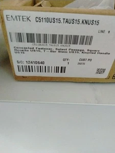 Emtek Türdrücker Vorbau Rändelgriff. Silber Finish Neu - Bild 1 von 3