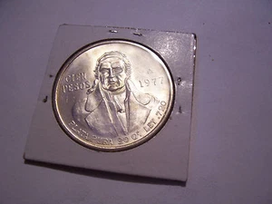 1977 100 PESOS SILVER DOLLAR COIN MEXICO - Picture 1 of 3