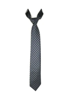 Nordstrom Mens Black and Grey Woven Check Tie - Picture 1 of 4