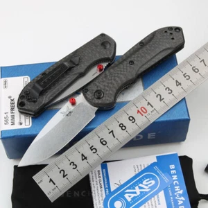 Benchmade 565-1 Carbon fiber handle Wilderness Survival sharp portable knife - Picture 1 of 1