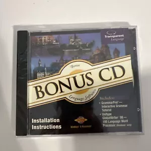 Transparent Language Bonus CD CD-Rom Software - Picture 1 of 1