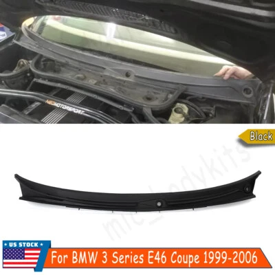 Windshield Wiper Cowl Cover Grille Panel For 1999-2006 BMW 3 Series E46 Coupe Foto 1 de 4