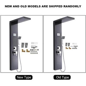 Stainless Steel Shower Panel Rain Waterfall Spray Handheld Shower Kit - Picture 1 of 12