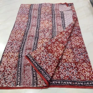 Kalamkari pure cotton saree with stitched  cottonblouse wholesale available - Picture 1 of 8