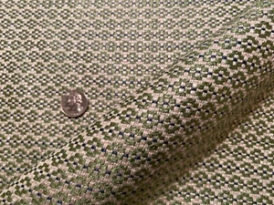 CLARENCE HOUSE Sanders Grass Small Scale Geo Weave Fabric Italy $300 Retail BTY - Picture 1 of 12