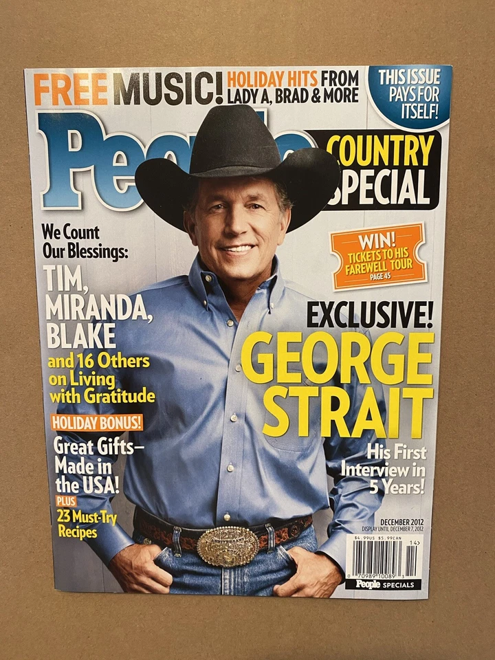 PEOPLE Magazine December 2012 "Country Music Special" - George Strait cover NEW - Image 1 of 1
