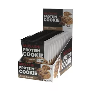 MUSASHI Protein cookie chocolate chip 58g x 12 Cookies - Picture 1 of 3
