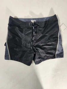 Calvin Klein Mens Lined  Swim Shorts Black And Gray size 36 NWT Beach  - Picture 1 of 8