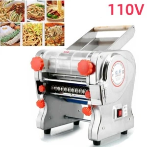 New 110V Automatic Electric Noodle Making Pasta Maker Dough Dumpling Skin Roller - Picture 1 of 22